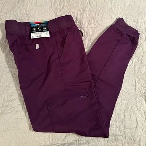 ScrubStar Ultimate Yoga stretch drawstring joggers, size XS